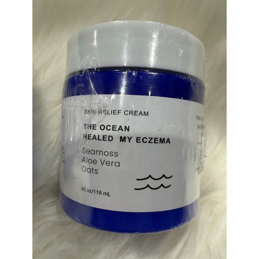 The Ocean Healed My Eczema Seamoss Aloe Vera‎ Oats Skin Relief Cream 4 Fl Oz New